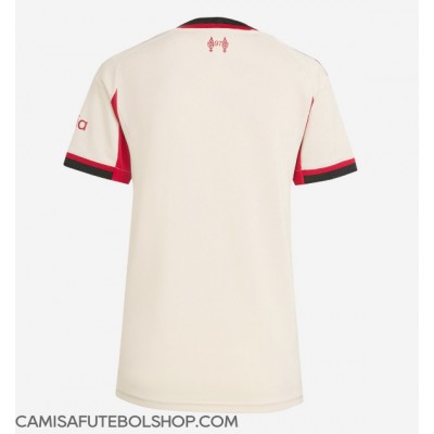 Camisa de time de futebol Liverpool Replicas 2º Equipamento Feminina 2025-26 Manga Curta Camisa de time de futebol Liverpool Replicas 2º Equipamento Feminina 2025-26 Manga Curta